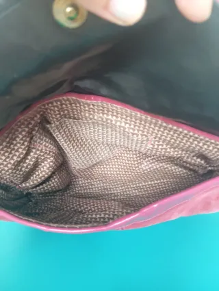 Bolso Vintage Morado Ante