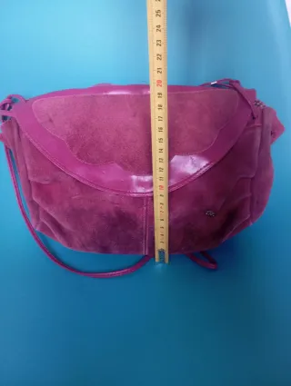 Bolso Vintage Morado Ante