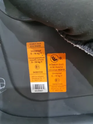 Silla de coche Romer Dúo 9-18 kg Azul