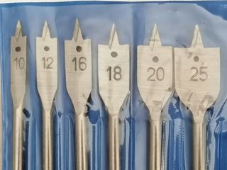 Brocas Planas Madera 6 Piezas