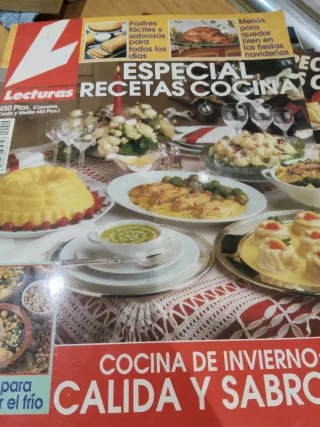 Revistas lecturas recetas cocina