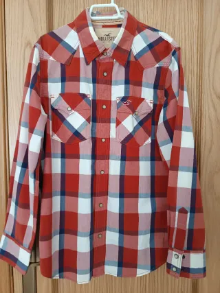 Camisa Hollister cuadros hombre