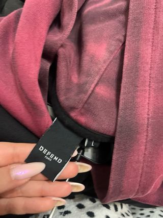 Felpa con cappuccio bicolore