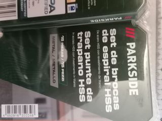 Juego de brocas para metal Parkside