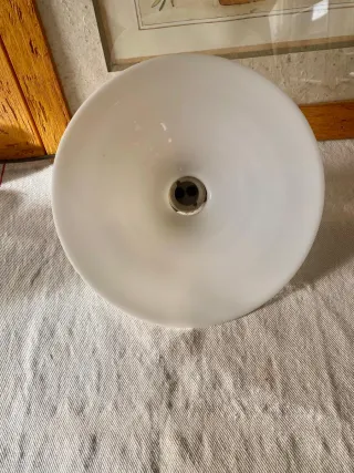 Lámpara Colgante Vintage Cristal Opalino