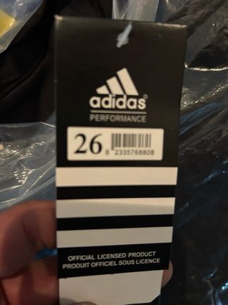 Conjunto Real Madrid Adidas Negro Dorado Talla 26