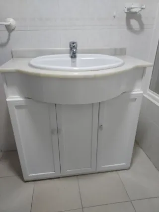 Mueble baño,totalmente aluminio,opción con espejo