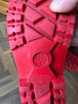 Botas de agua niña talla 30/31