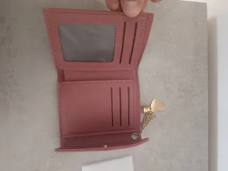 Portafoglio donna pelle con ciondolo