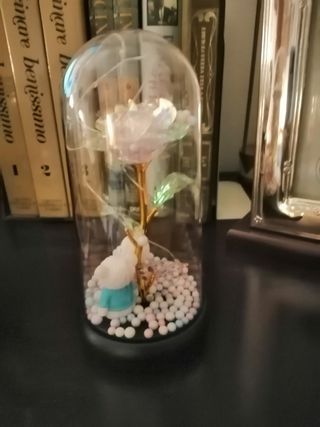 Graziosi soprammobili con orsetti e rosa