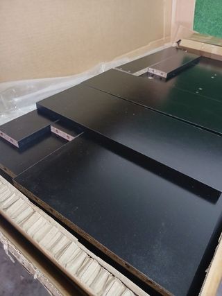 Mesa centro negra vidaXL 102x44,5x50