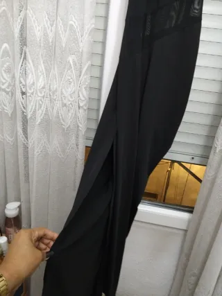 Vestido fiesta negro asimétrico