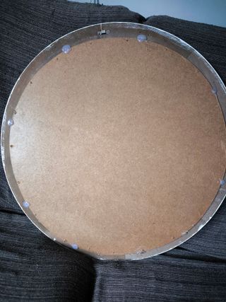 Espejo Redondo Vintage Blanco Madera