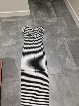 Top tirantes rayas encaje negro