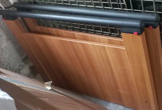 Letto in legno ospedaliero  in acciaio