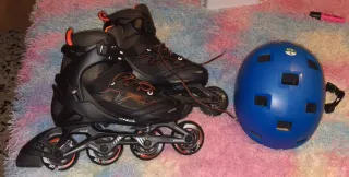 Rollerblade Oxelo Regolabili + Casco