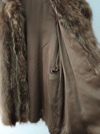 Abrigo piel mapache Dasco