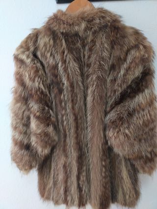 Abrigo piel mapache Dasco