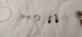 Collar y pulsera con colgante circular lote de cos