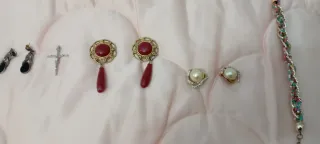 Collar y pulsera con colgante circular lote de cos