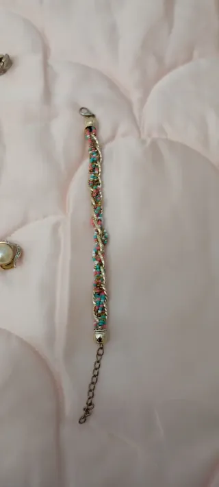 Collar y pulsera con colgante circular lote de cos