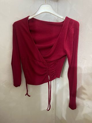 Maglia rossa con coulisse