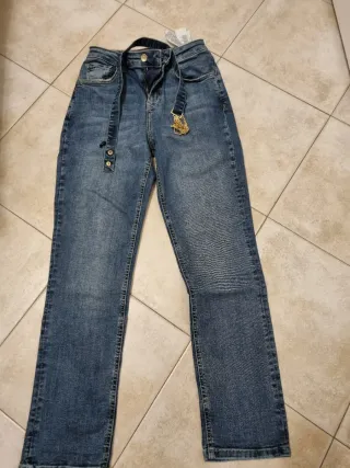 Jeans Liu Jo donna blu con cintura