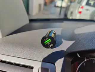 Cargador Coche USB 3.1A PD LED