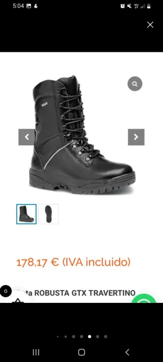 Botas Robusta GTX Tabertino Talla 44 Gore-tex