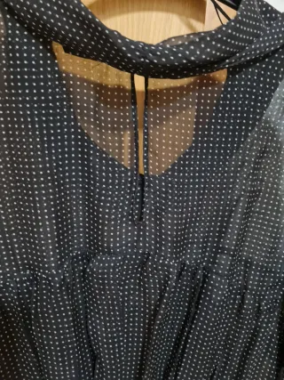 Blusa Zara gasa lunares M