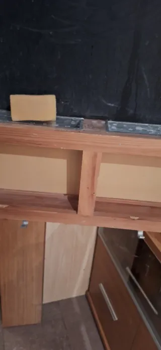 Pizarra de madera con marco