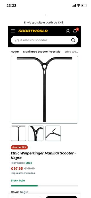 Patinete Scooter Erawan Manillar Custom