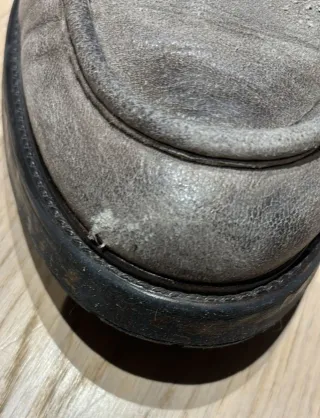 Stivaletti uomo pelle marrone/grigio