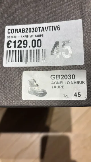 Stivaletti uomo pelle marrone/grigio