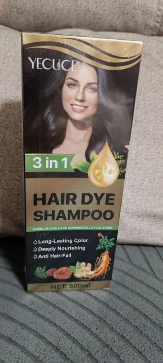 Champú Tinte YECUCE Negro/Negro 3 en 1