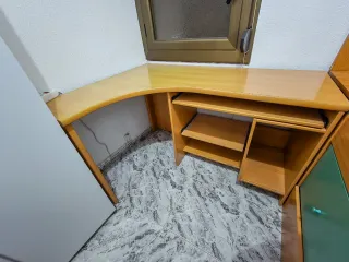 Escritorio Rincón Madera con Librería