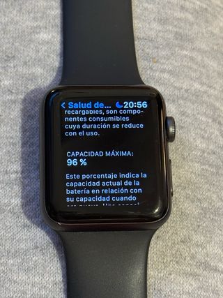 Apple Watch Series 3 Negro/Plata 42 mm.