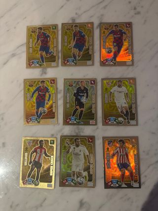 Pack 9 Cromos Fútbol Super Cracks 2019-20