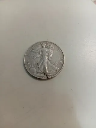 Moneda Plata USA 1/2 Dollar 1946