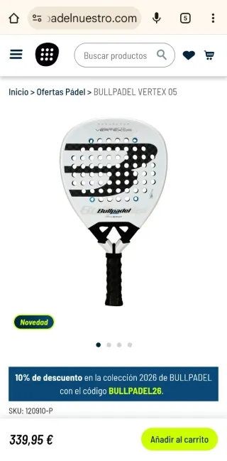 ✅ BULLPADEL VERTEX 05 2026