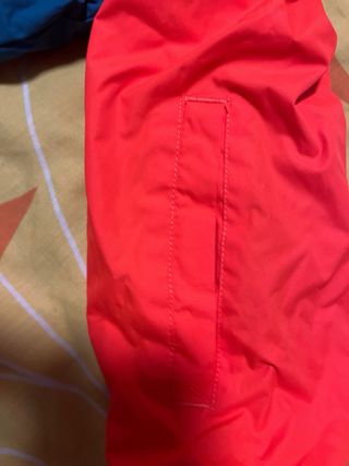 Mono de nieve infantil naranja y azul Talla 3 años