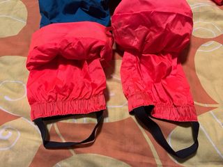 Mono de nieve infantil naranja y azul Talla 3 años