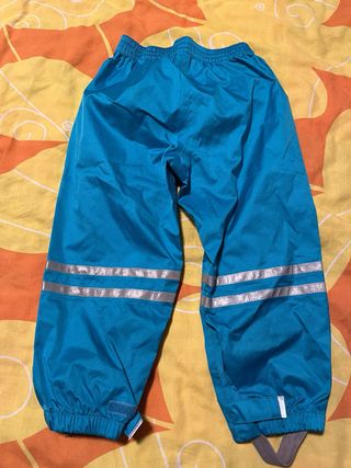 Mono de nieve infantil naranja y azul Talla 3 años