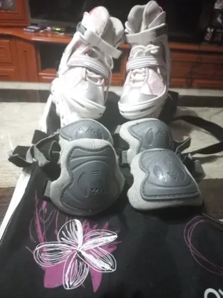 Patines ajustables Talla 36-40 + Protecciones