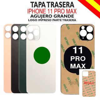 Tapa Trasera iPhone 11 PRO MAX Cristal + Adhesivo