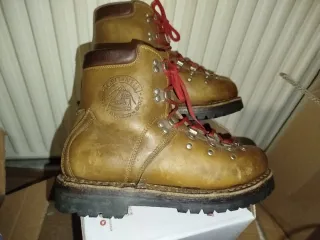 Scarponi Gronell Vintage Pelle Marrone Tg 40