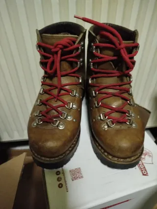 Scarponi Gronell Vintage Pelle Marrone Tg 40