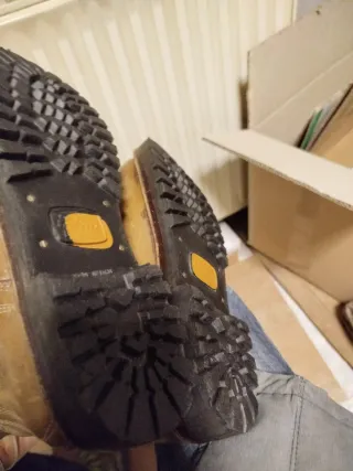 Scarponi Gronell Vintage Pelle Marrone Tg 40