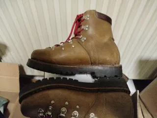 Scarponi Gronell Vintage Pelle Marrone Tg 40