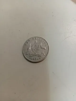 Moneda Plata Australia Chelín 1936